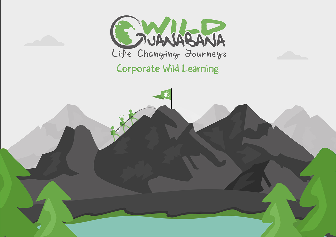 wild guanabana brochure, landscape illustration, travel adventure